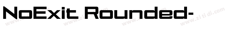 NoExit Rounded字体转换